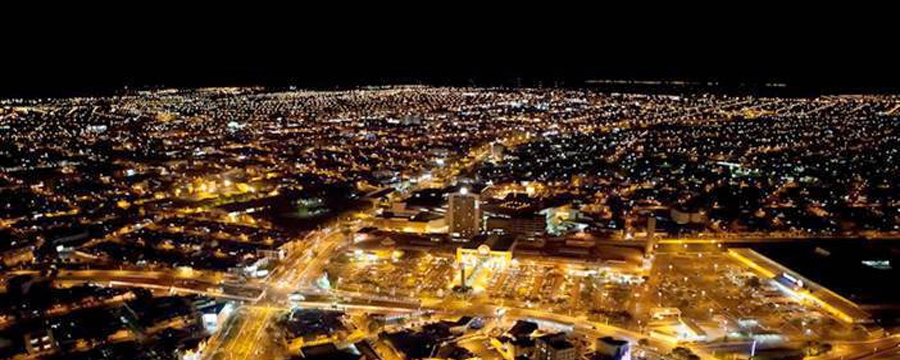 Uberlândia vista noturna